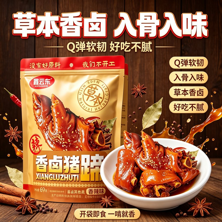 鑫云东 草本香卤猪蹄