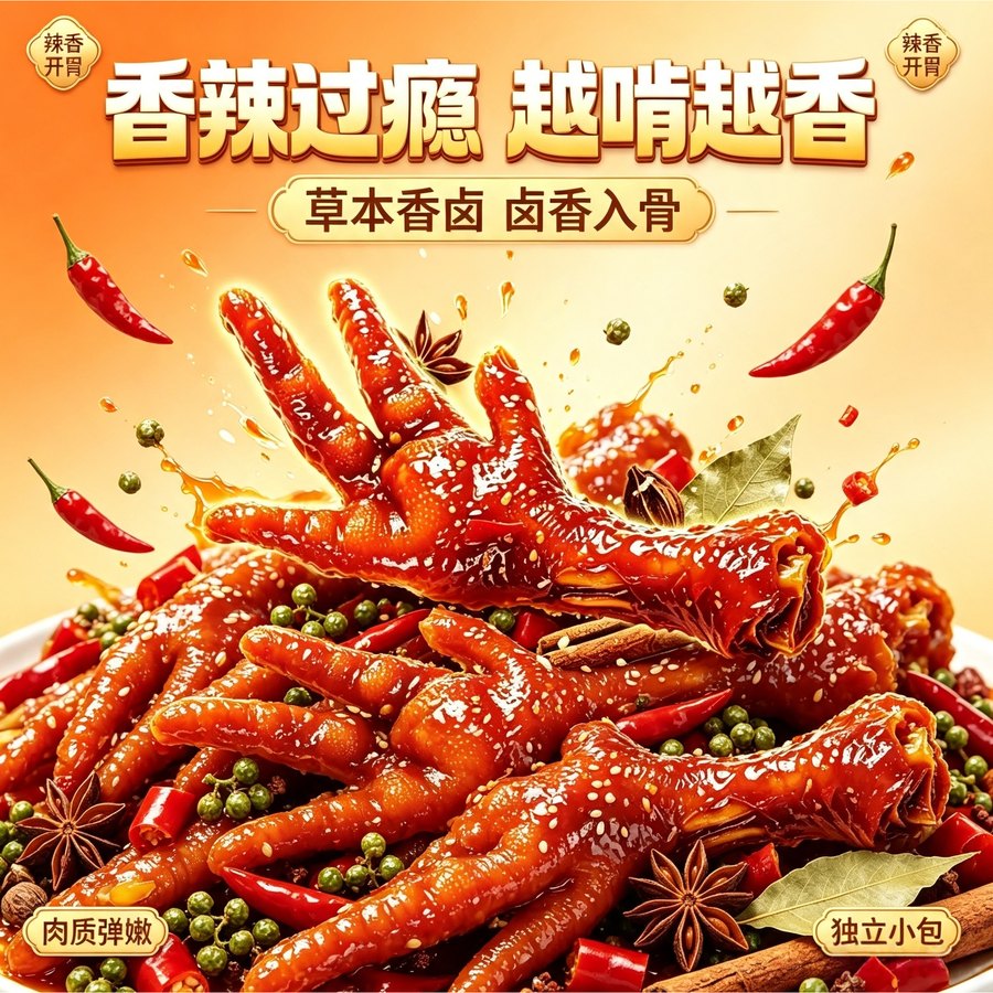 鑫云东 草本香卤鸡爪