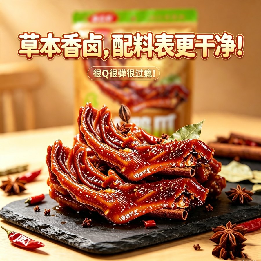 鑫云东 草本香卤鸭爪