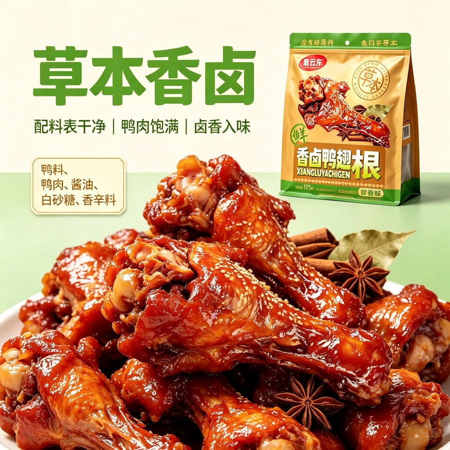 鑫云东 草本香卤鸭翅根