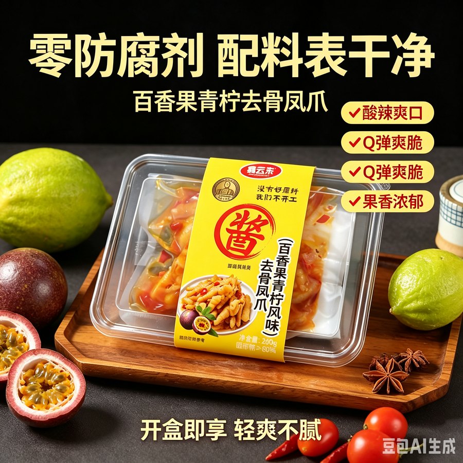 鑫云东 百香果青柠去骨凤爪