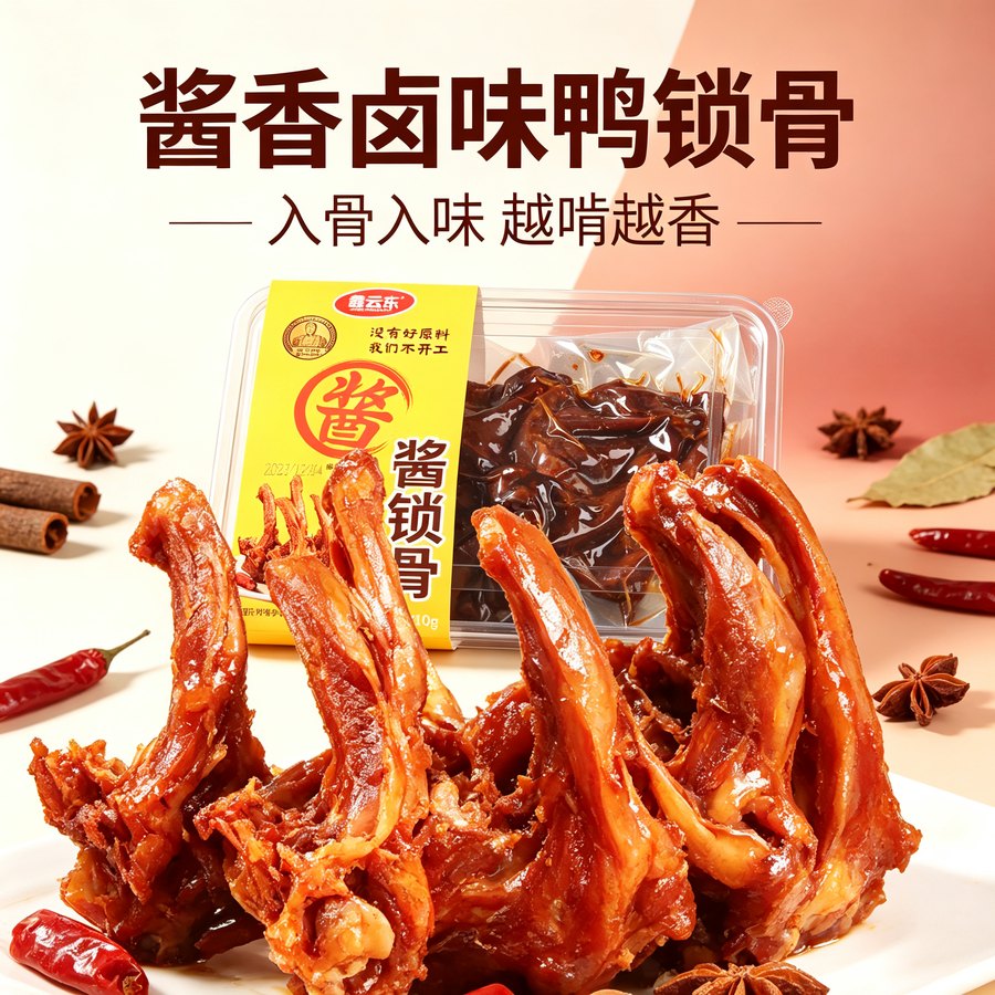 鑫云东 酱香卤鸭锁骨